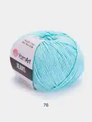 Ледяной пряжа YarnArt Jeans, 55% Хлопок, 45% Акрил, 50 г, 160 м  (часть1) Ярн Арт Джинс