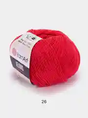 Коралловый меланж пряжа YarnArt Jeans, 55% Хлопок, 45% Акрил, 50 г, 160 м  (часть1) Ярн Арт Джинс