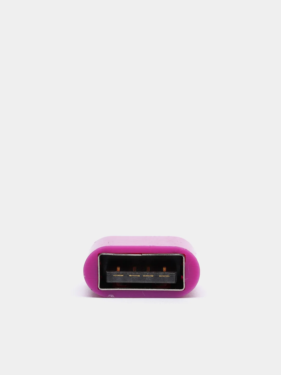 Пурпурный переходник OTG  USB - MicroUSB