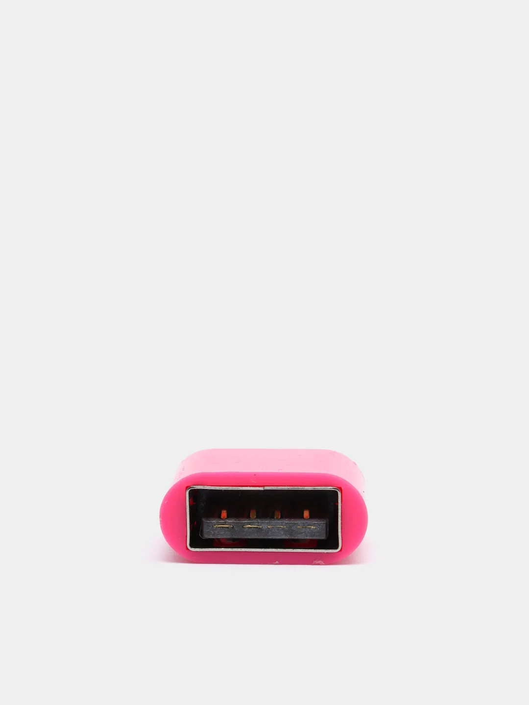 Фуксия переходник OTG  USB - MicroUSB