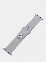 Серый меланж силиконовый ремешок для Apple Watch 4, 5, 6, 7, 8, SE на 38/42/40/44/41/45