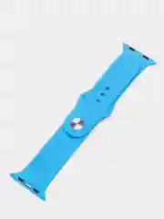 Голубой силиконовый ремешок для Apple Watch 4, 5, 6, 7, 8, SE на 38/42/40/44/41/45
