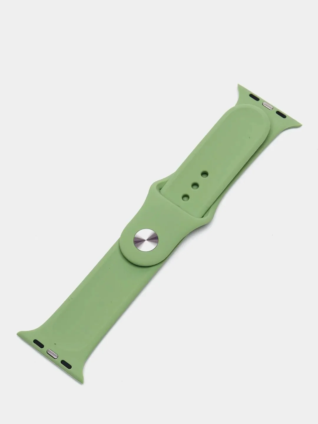 Мятный силиконовый ремешок для Apple Watch 4, 5, 6, 7, 8, SE на 38/42/40/44/41/45