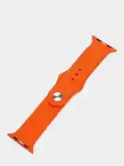 Оранжевый силиконовый ремешок для Apple Watch 4, 5, 6, 7, 8, SE на 38/42/40/44/41/45