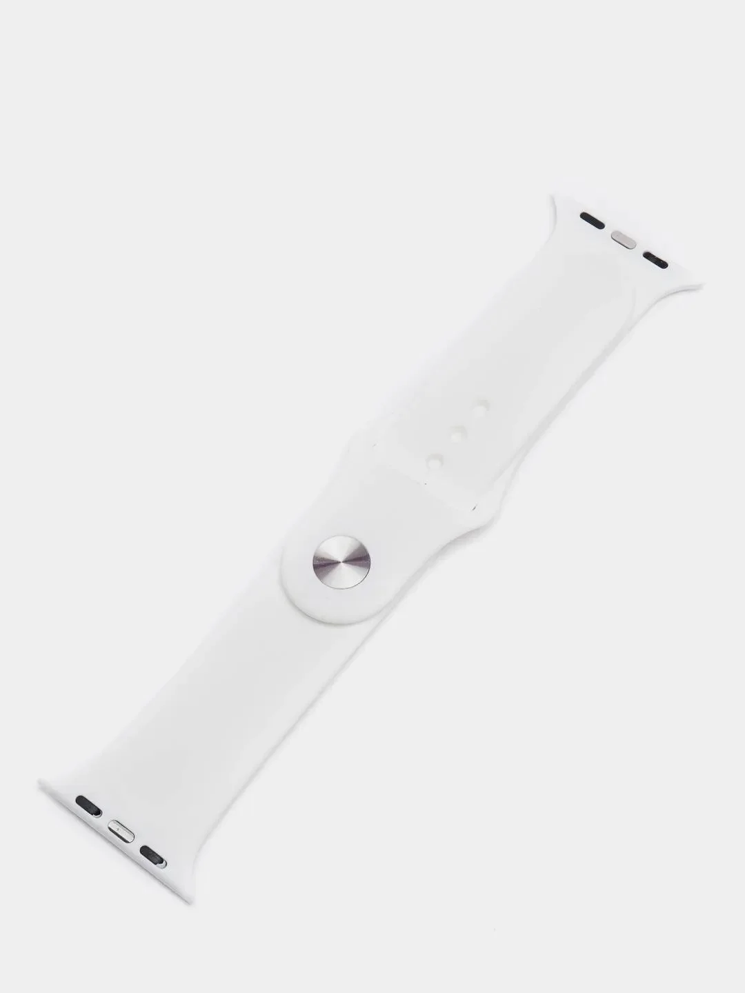 Серый меланж силиконовый ремешок для Apple Watch 4, 5, 6, 7, 8, SE на 38/42/40/44/41/45