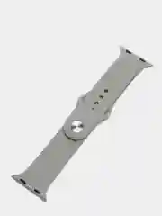 Серый силиконовый ремешок для Apple Watch 4, 5, 6, 7, 8, SE на 38/42/40/44/41/45