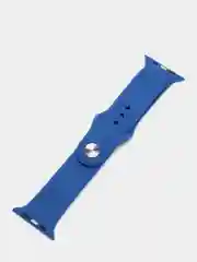 Синий силиконовый ремешок для Apple Watch 4, 5, 6, 7, 8, SE на 38/42/40/44/41/45