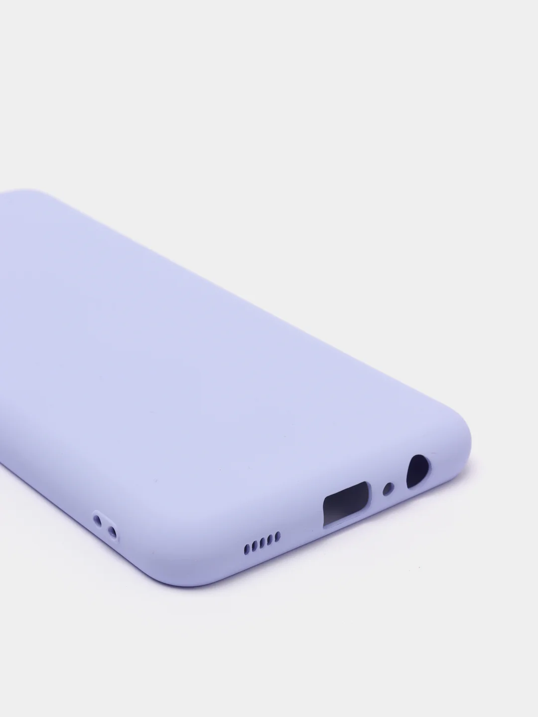 Сиреневый чехол Samsung Galaxy A12 / M12, Галакси А12, силиконовый Silicone Cover с закрытым низом