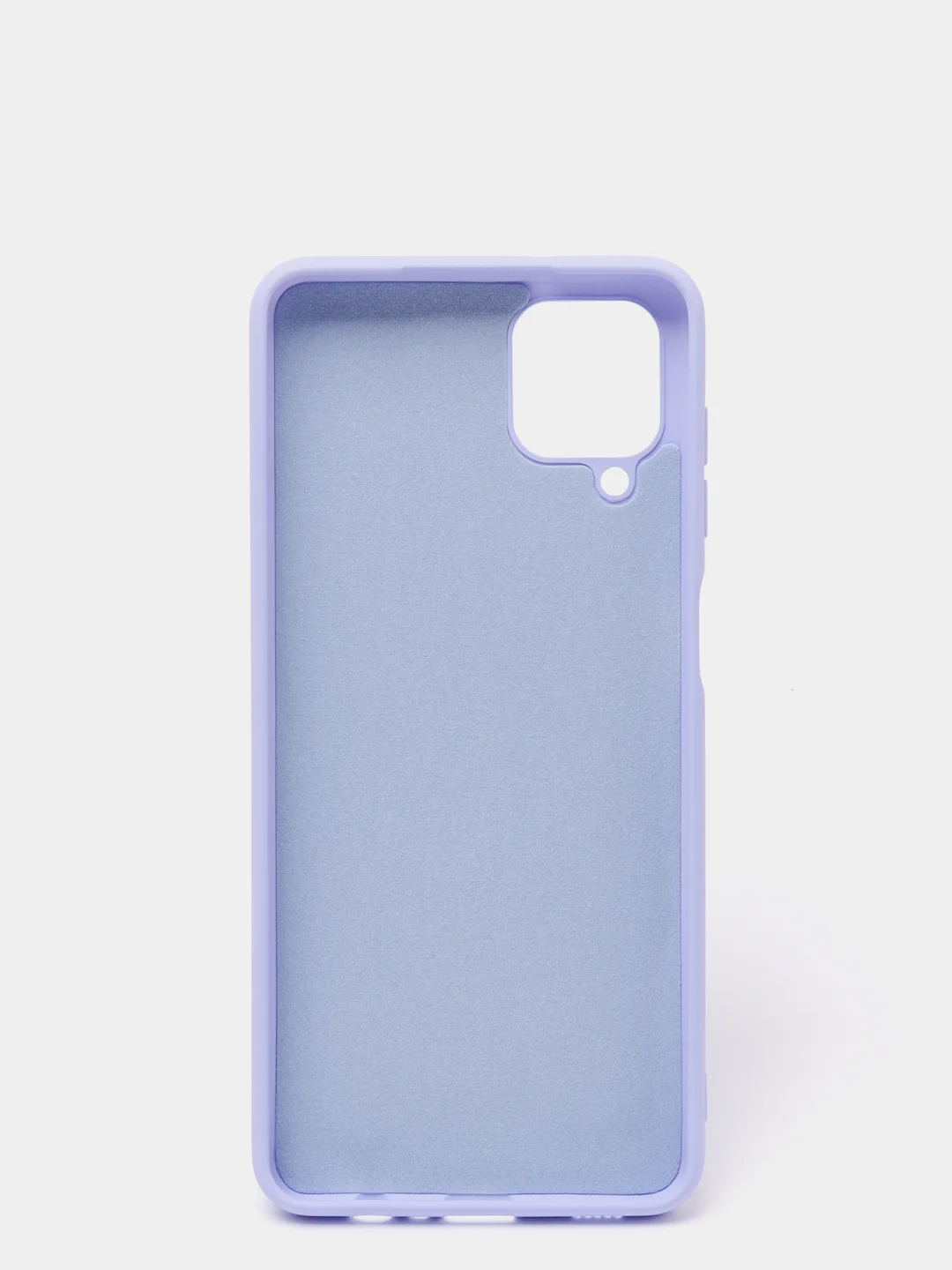 Сиреневый чехол Samsung Galaxy A12 / M12, Галакси А12, силиконовый Silicone Cover с закрытым низом