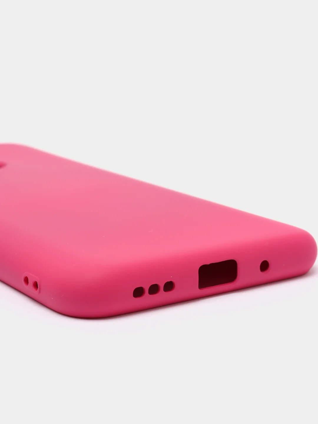 Тёмно-розовый чехол Silicone Cove Xiaomi Redmi 9C, Redmi 9C NFC, Redmi 10A силиконовый, с закрытым низом