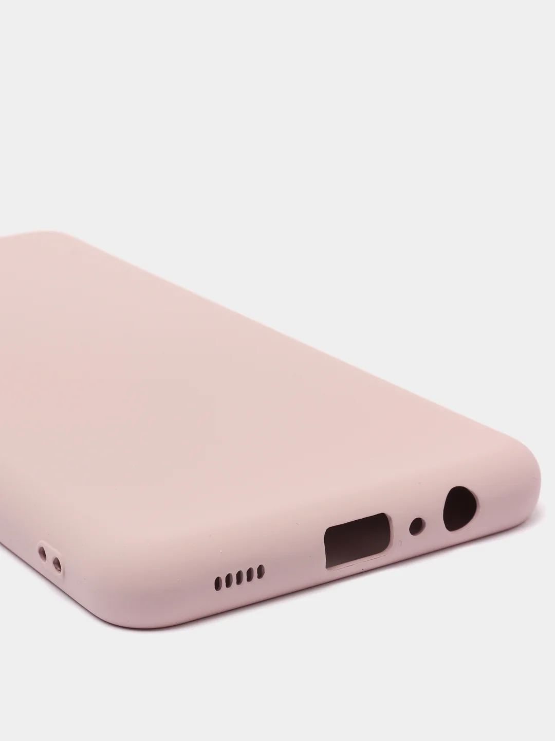 Бежевый меланж чехол Samsung Galaxy A12 / M12, Галакси А12, силиконовый Silicone Cover с закрытым низом