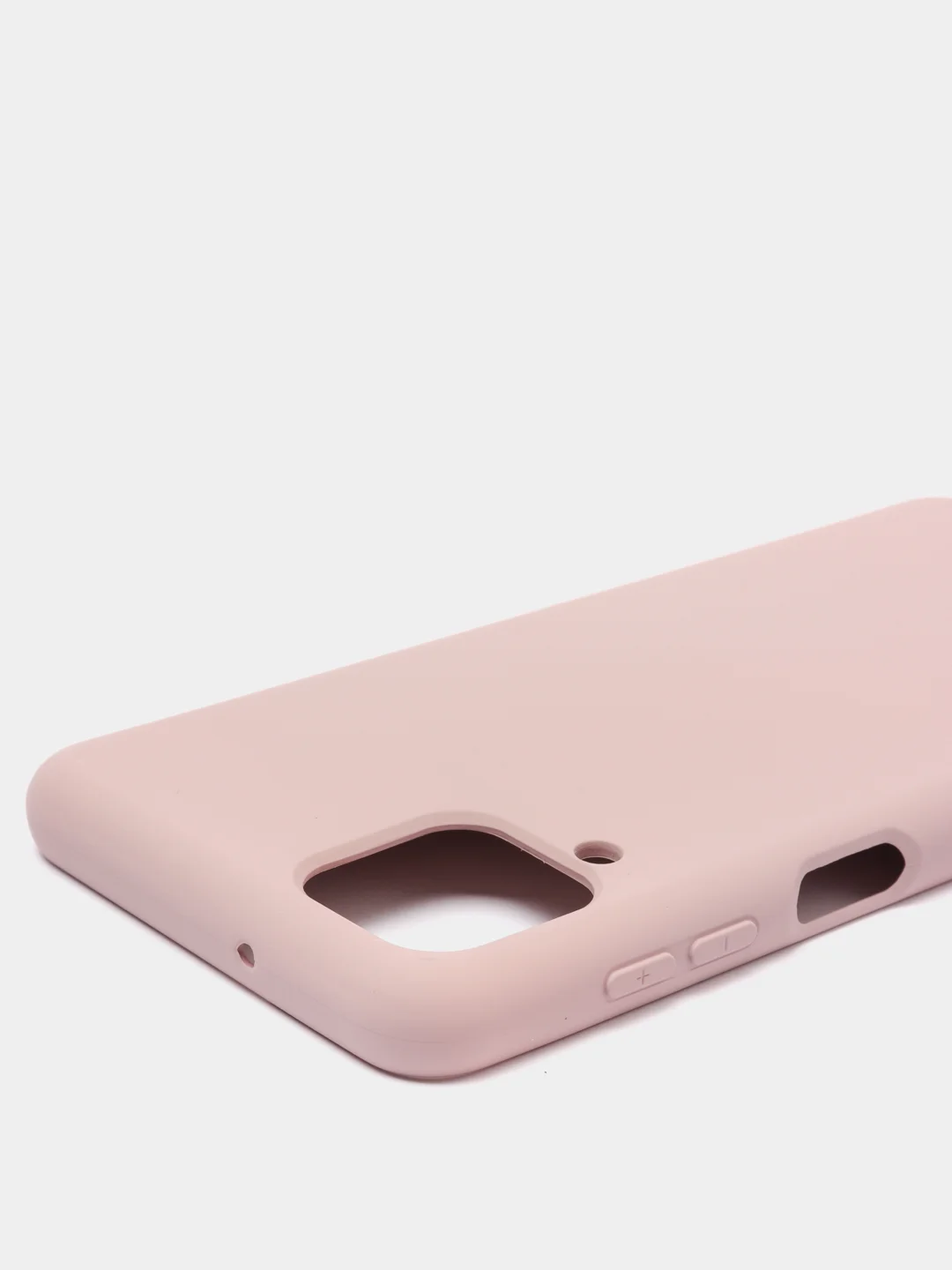 Бежевый меланж чехол Samsung Galaxy A12 / M12, Галакси А12, силиконовый Silicone Cover с закрытым низом