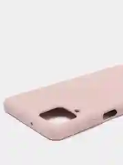 Бежевый меланж чехол Samsung Galaxy A12 / M12, Галакси А12, силиконовый Silicone Cover с закрытым низом