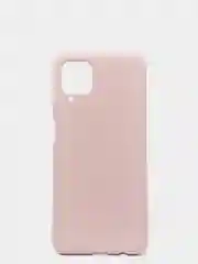 Бежевый меланж чехол Samsung Galaxy A12 / M12, Галакси А12, силиконовый Silicone Cover с закрытым низом