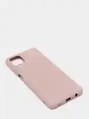Бежевый меланж чехол Samsung Galaxy A12 / M12, Галакси А12, силиконовый Silicone Cover с закрытым низом