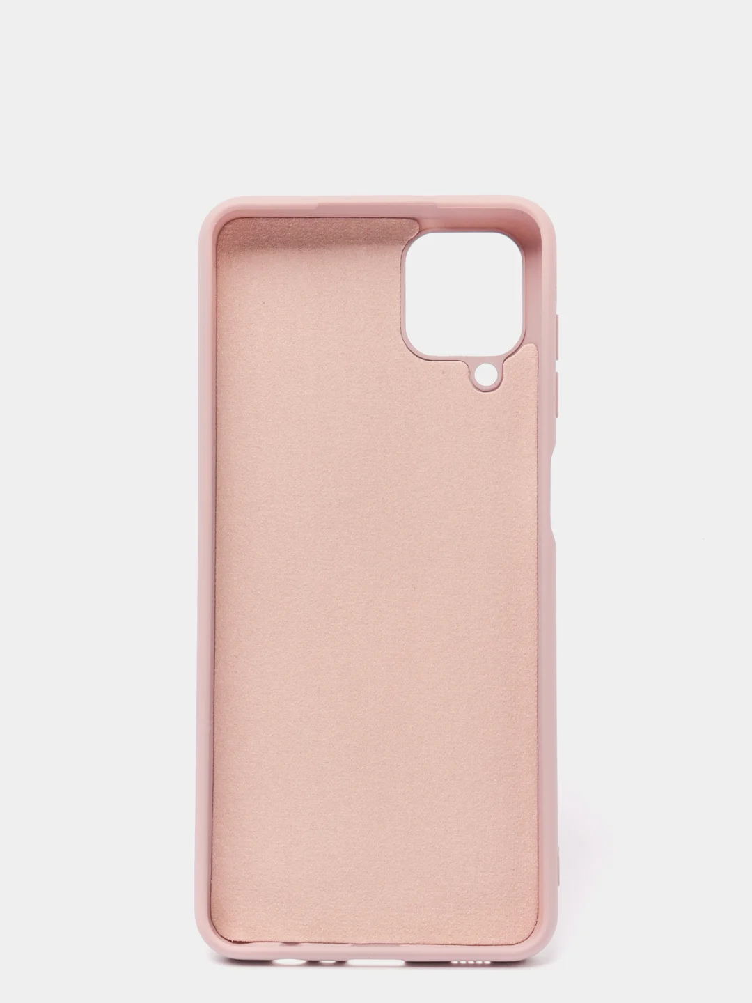 Бежевый меланж чехол Samsung Galaxy A12 / M12, Галакси А12, силиконовый Silicone Cover с закрытым низом