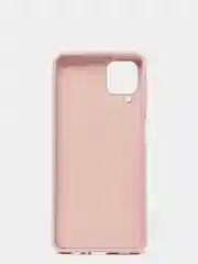 Бежевый меланж чехол Samsung Galaxy A12 / M12, Галакси А12, силиконовый Silicone Cover с закрытым низом