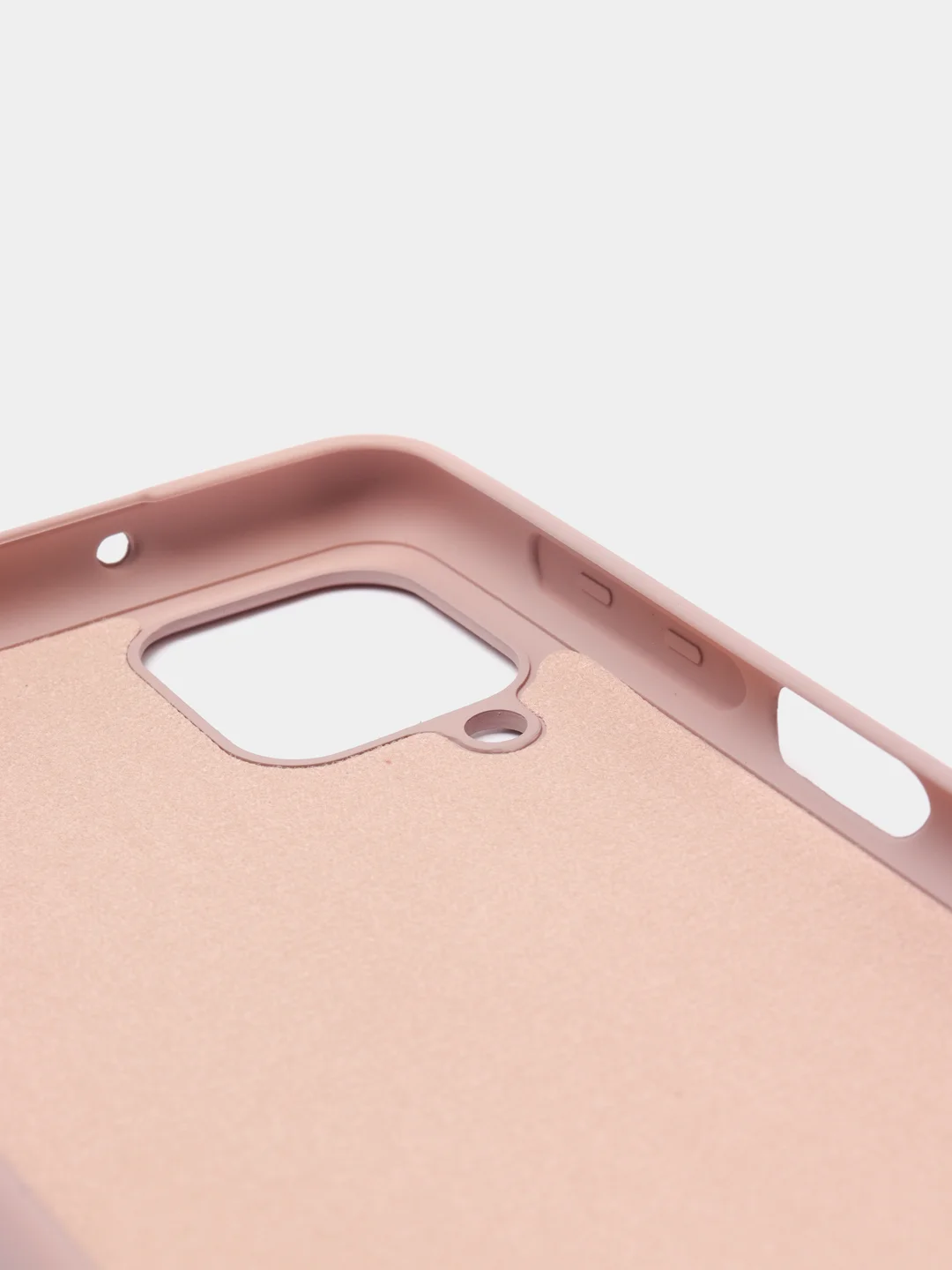 Бежевый меланж чехол Samsung Galaxy A12 / M12, Галакси А12, силиконовый Silicone Cover с закрытым низом