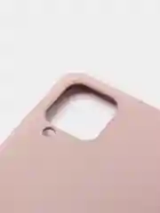 Бежевый меланж чехол Samsung Galaxy A12 / M12, Галакси А12, силиконовый Silicone Cover с закрытым низом