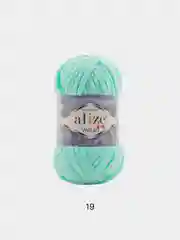 Бирюзовый пряжа плюшевая Alize Velluto