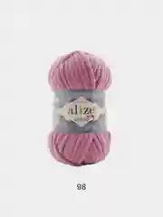 Коралловый меланж пряжа плюшевая Alize Velluto