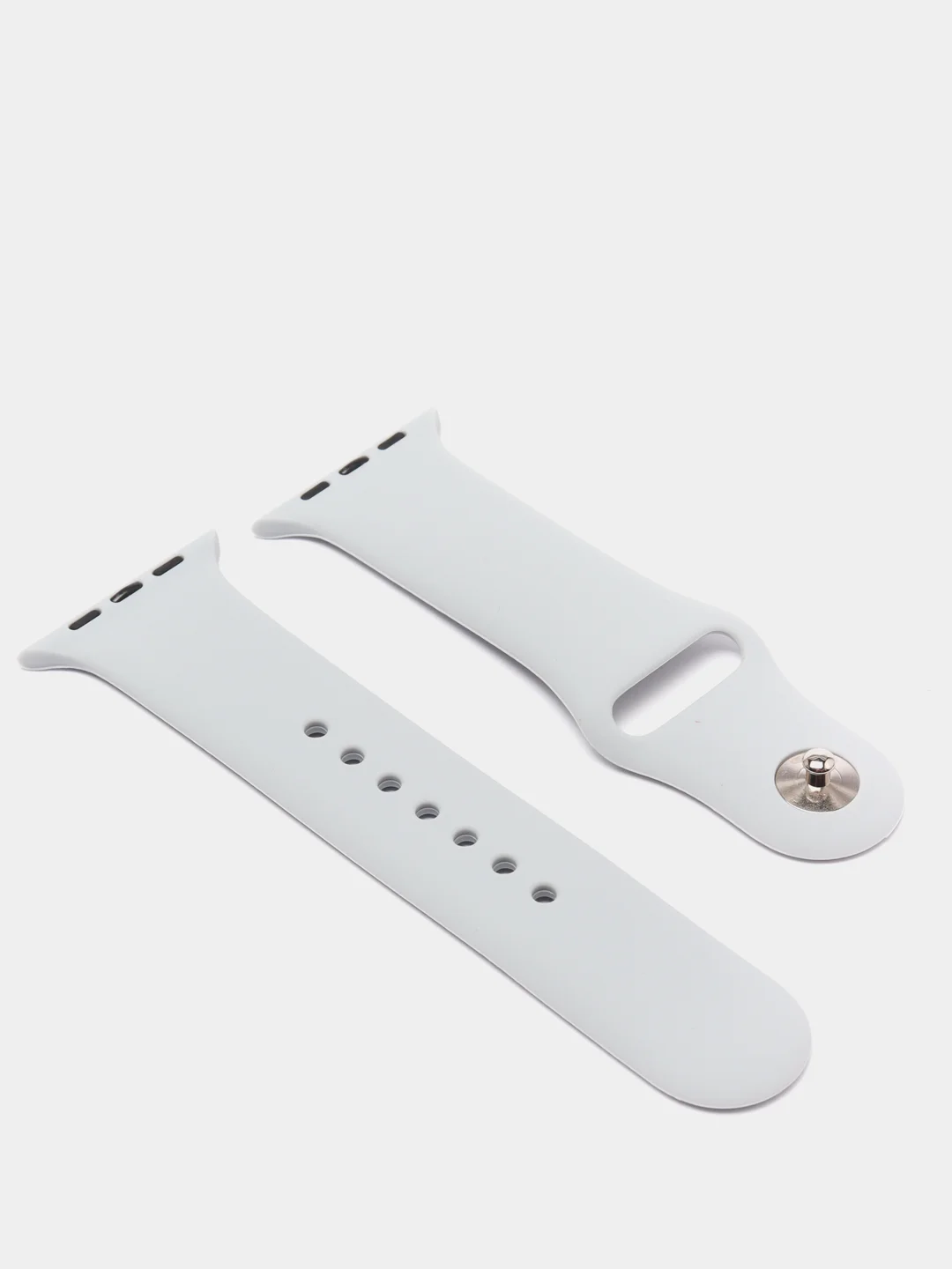 Светло-синий ремешок, силиконовый, цветной, для Apple Watch, 38, 40, 42, 44, 45, 49 мм