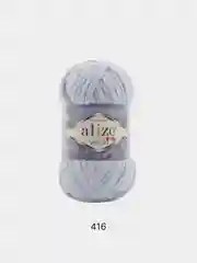 Серый пряжа плюшевая Alize Velluto