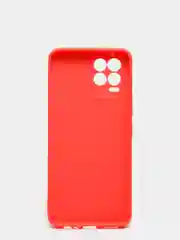 Красный чехол для Realme 8 / Realme 8 Pro силиконовый матовый, цветной
