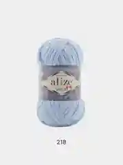 Голубой пряжа плюшевая Alize Velluto