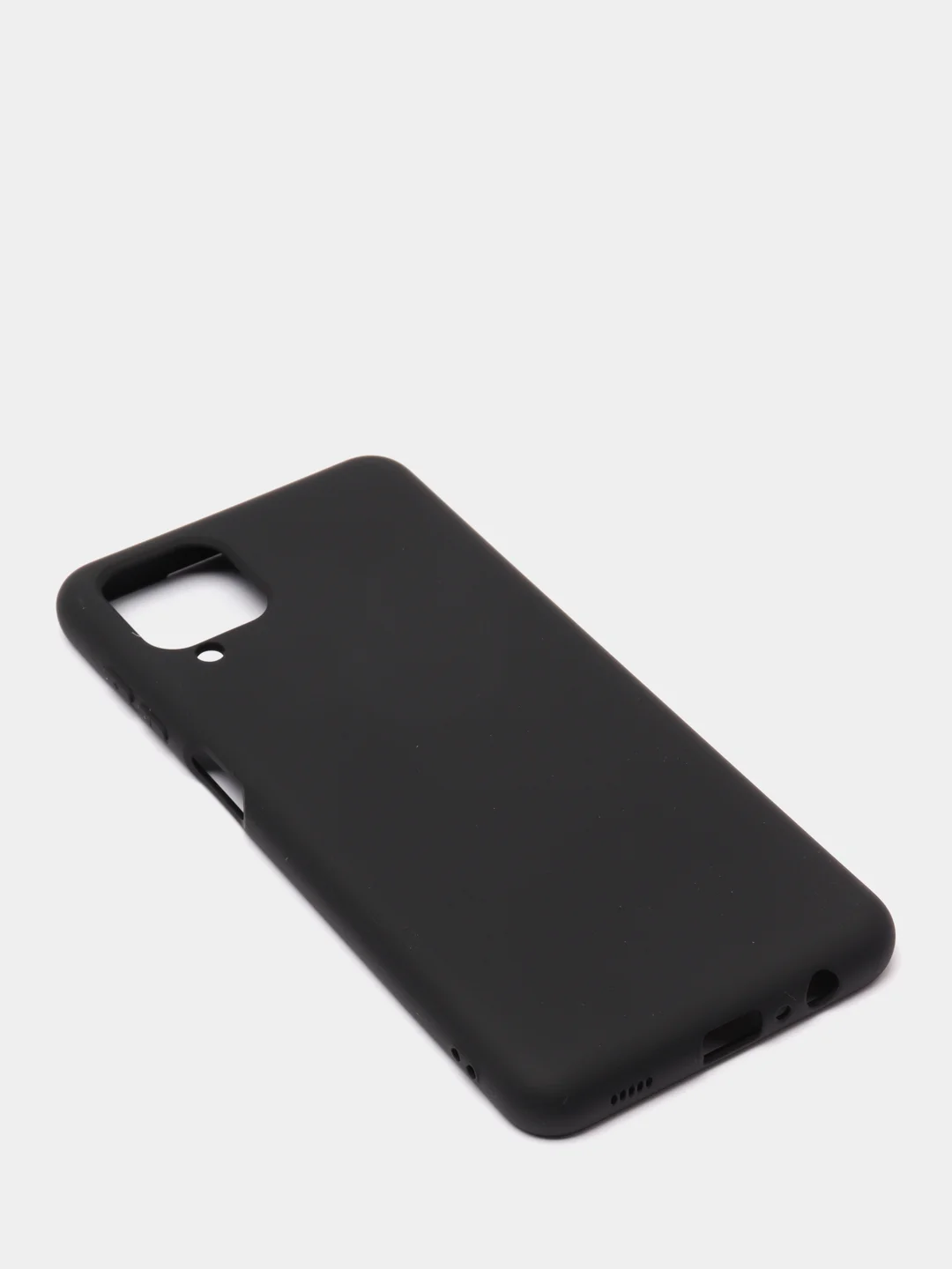 Угольный чехол Samsung Galaxy A12 / M12, Галакси А12, силиконовый Silicone Cover с закрытым низом