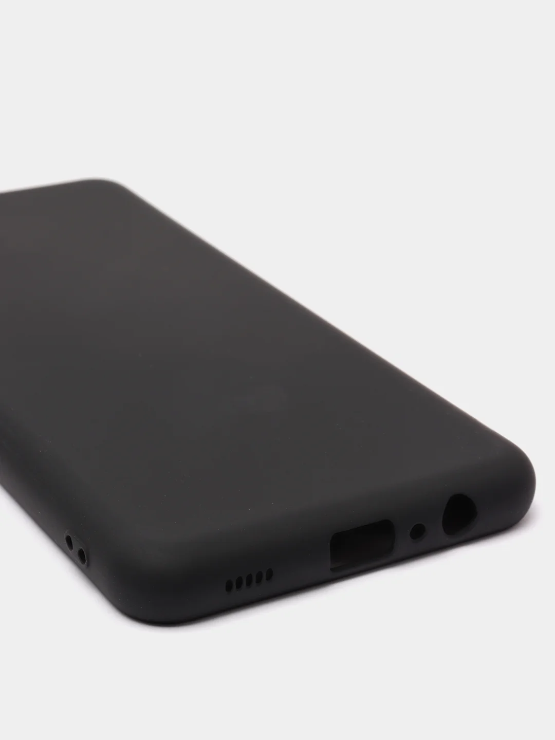 Угольный чехол Samsung Galaxy A12 / M12, Галакси А12, силиконовый Silicone Cover с закрытым низом