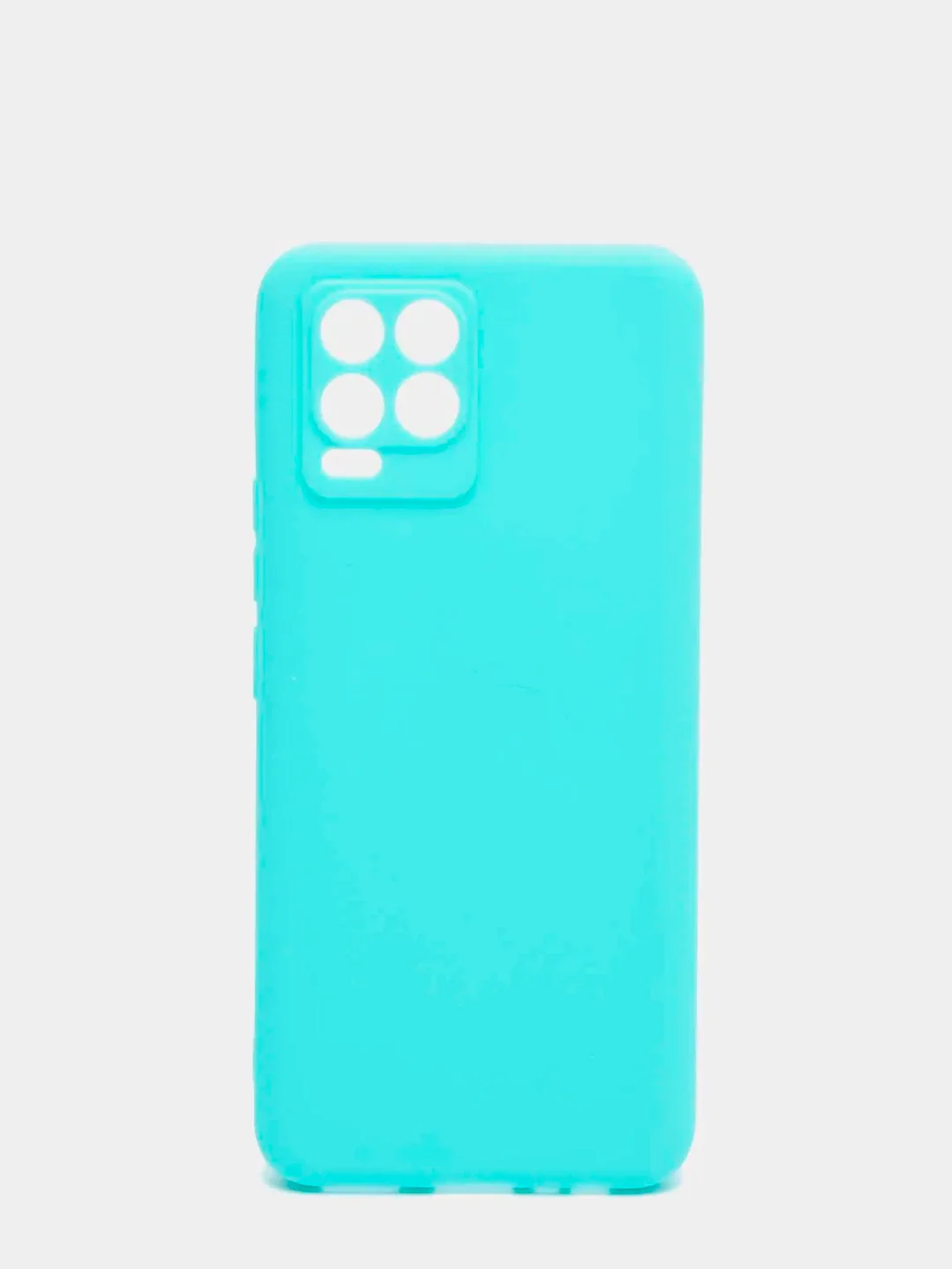 Бирюзовый чехол для Realme 8 / Realme 8 Pro силиконовый матовый, цветной