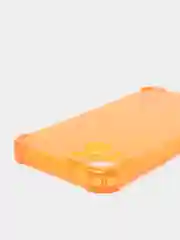 Оранжевый чехол противоударный на iPhone 7, 8, 11, 12, 13, Pro, mini, Max, Plus, прозрачный