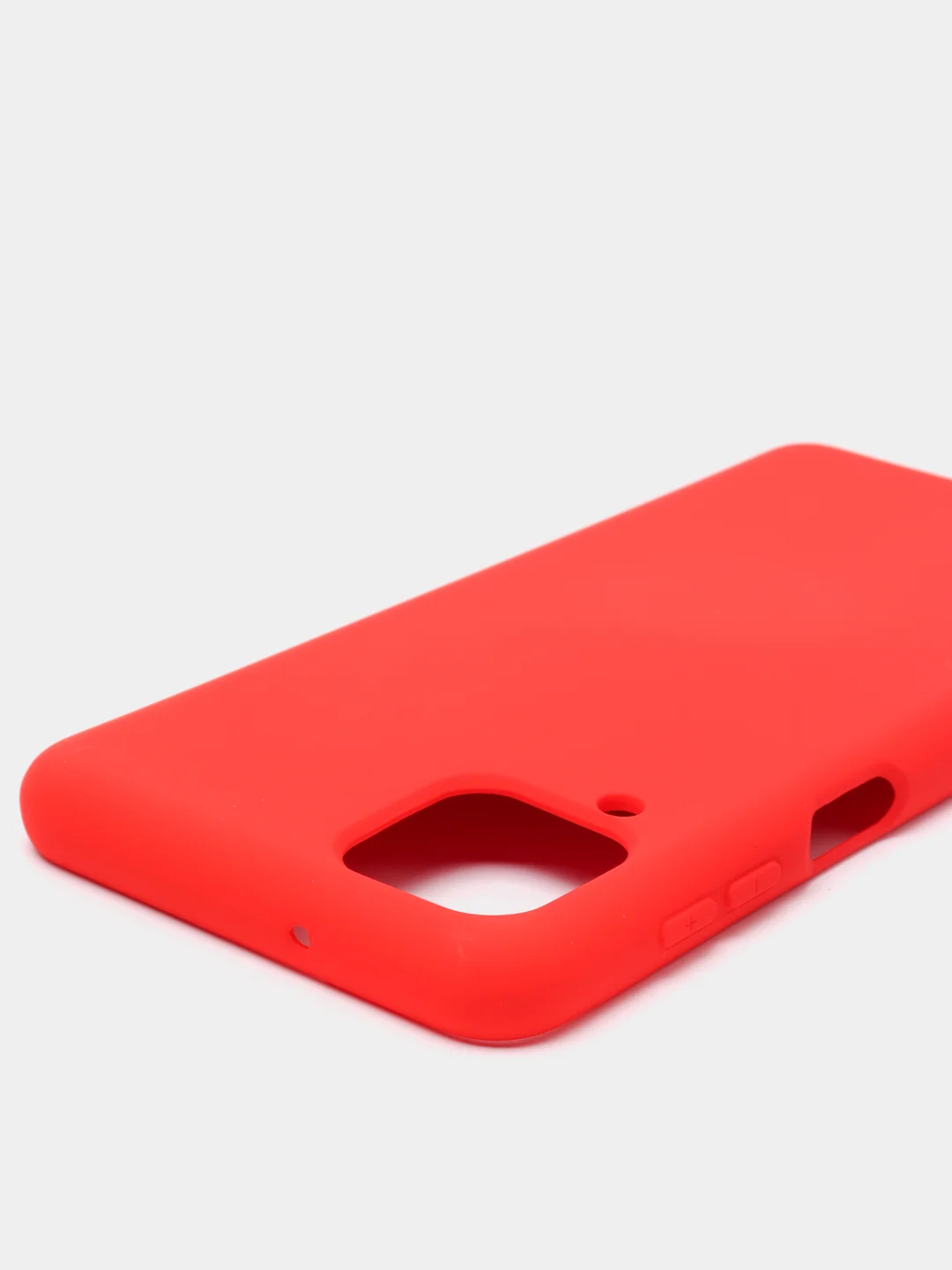 Алый чехол Samsung Galaxy A12 / M12, Галакси А12, силиконовый Silicone Cover с закрытым низом