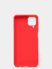 Алый чехол Samsung Galaxy A12 / M12, Галакси А12, силиконовый Silicone Cover с закрытым низом