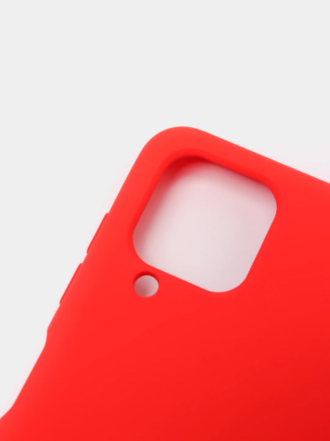Алый чехол Samsung Galaxy A12 / M12, Галакси А12, силиконовый Silicone Cover с закрытым низом