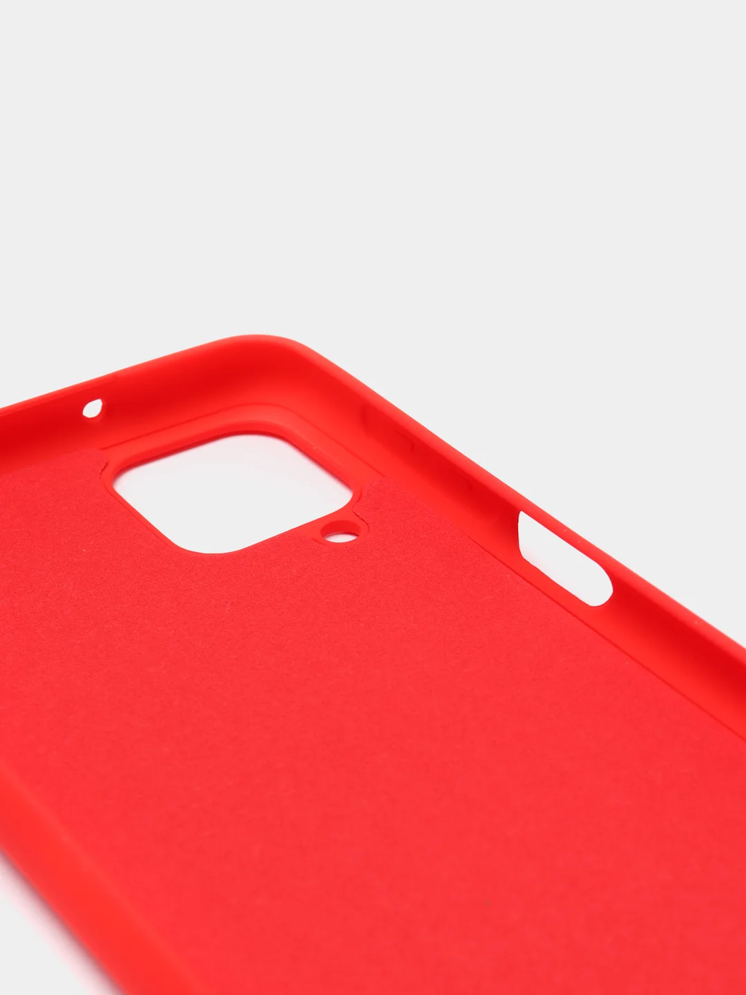 Алый чехол Samsung Galaxy A12 / M12, Галакси А12, силиконовый Silicone Cover с закрытым низом