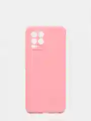 Розовый чехол для Realme 8 / Realme 8 Pro силиконовый матовый, цветной