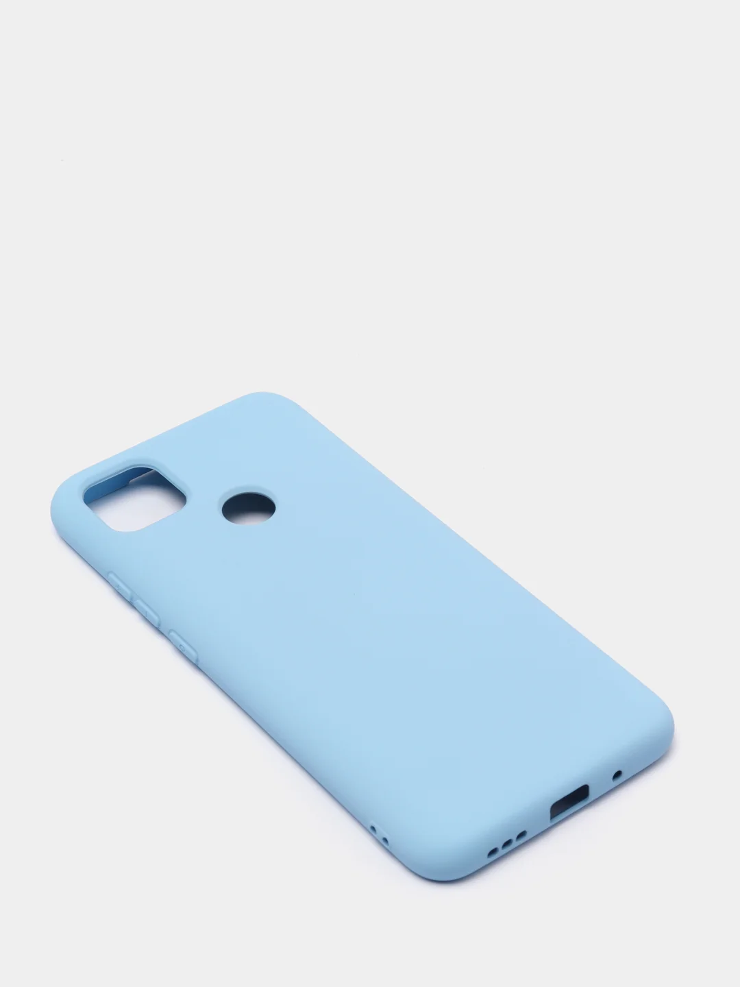 Небесно-голубой чехол Silicone Cove Xiaomi Redmi 9C, Redmi 9C NFC, Redmi 10A силиконовый, с закрытым низом