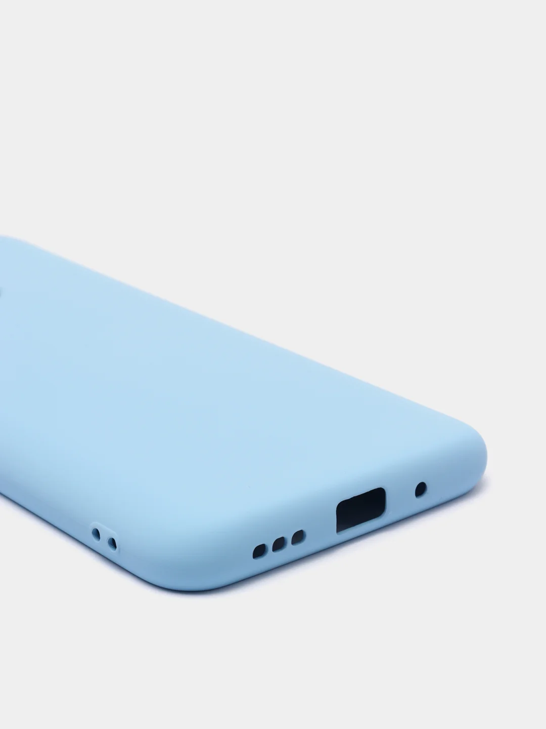 Небесно-голубой чехол Silicone Cove Xiaomi Redmi 9C, Redmi 9C NFC, Redmi 10A силиконовый, с закрытым низом