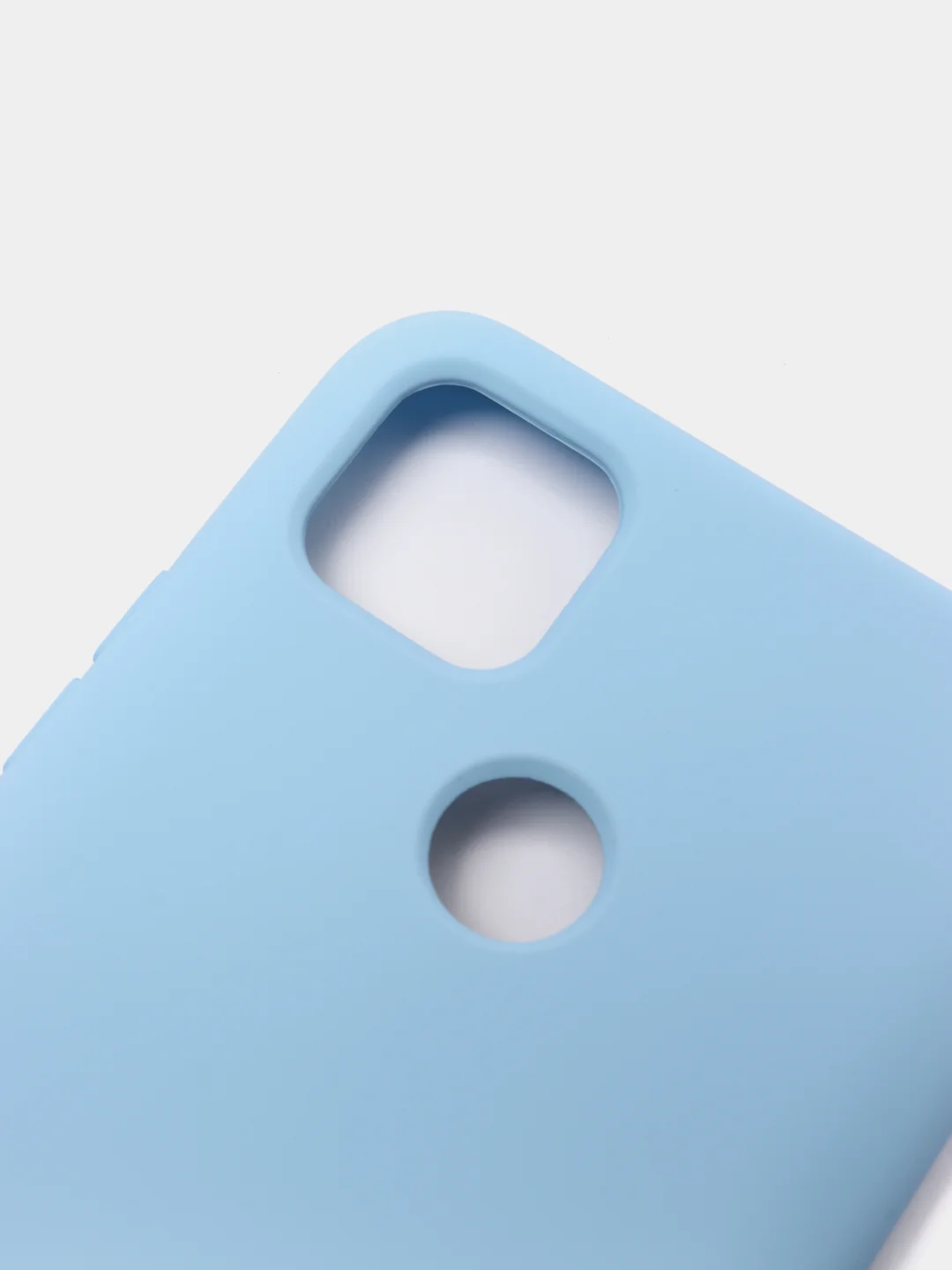 Небесно-голубой чехол Silicone Cove Xiaomi Redmi 9C, Redmi 9C NFC, Redmi 10A силиконовый, с закрытым низом