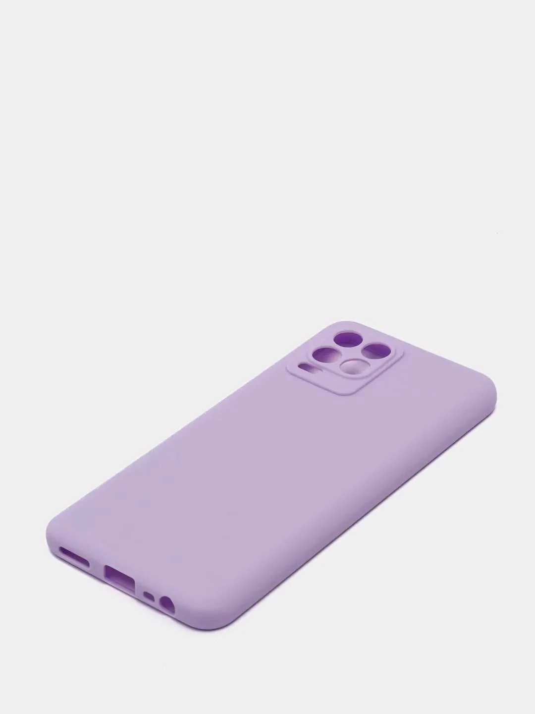 Фиолетовый чехол для Realme 8 / Realme 8 Pro силиконовый матовый, цветной