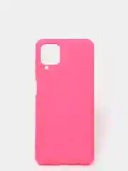 Тёмно-розовый чехол Samsung Galaxy A12 / M12, Галакси А12, силиконовый Silicone Cover с закрытым низом
