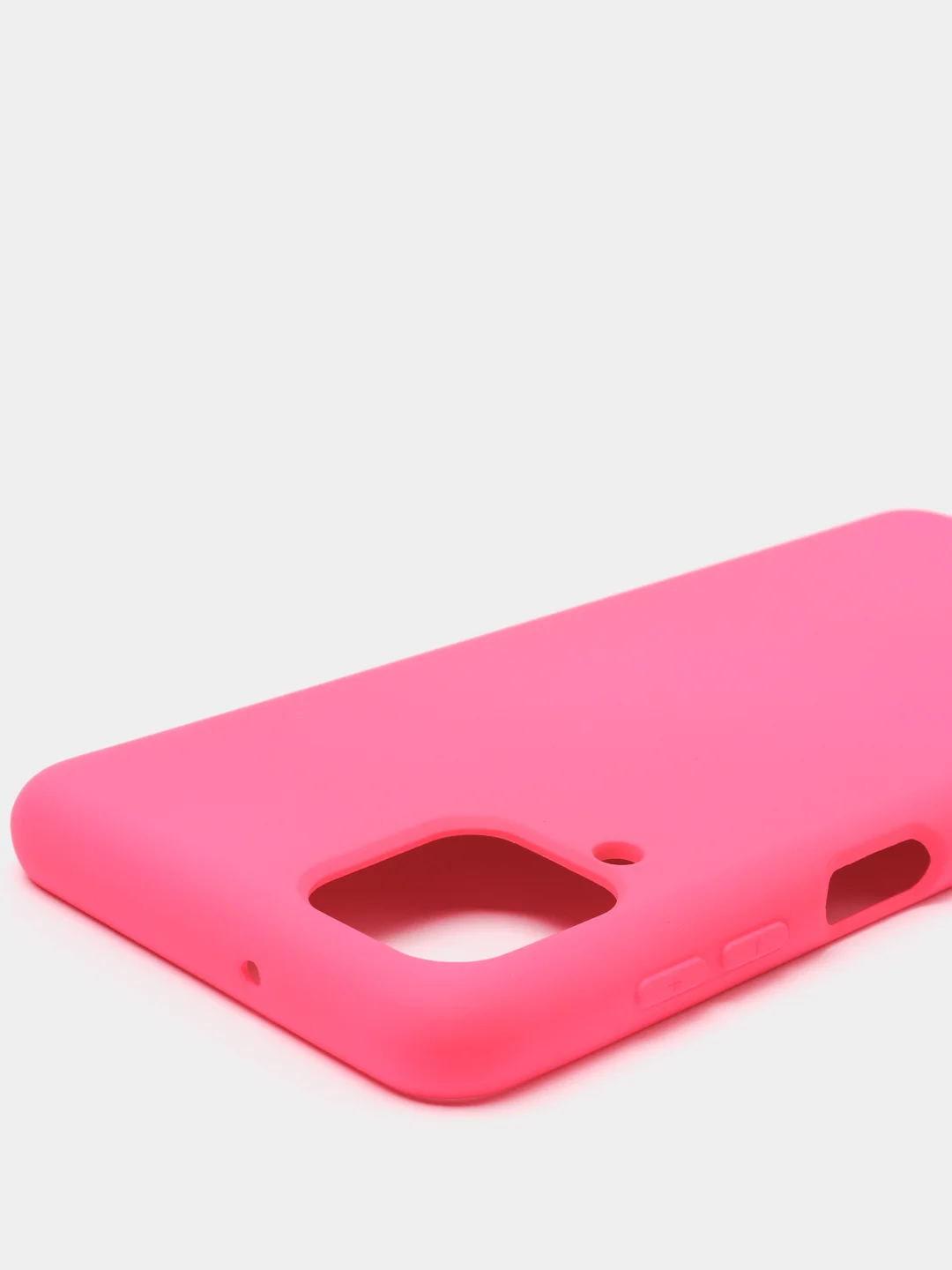 Тёмно-розовый чехол Samsung Galaxy A12 / M12, Галакси А12, силиконовый Silicone Cover с закрытым низом