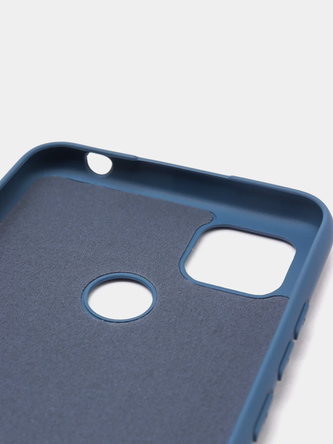 Индиго чехол Silicone Cove Xiaomi Redmi 9C, Redmi 9C NFC, Redmi 10A силиконовый, с закрытым низом
