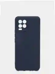 Синий чехол для Realme 8 / Realme 8 Pro силиконовый матовый, цветной