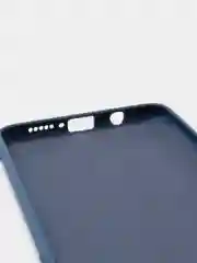 Индиго чехол Xiaomi Redmi Note 8 Pro, Сяоми Редми Нот 8 Про, силиконовый с закрытым низом