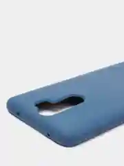 Индиго чехол Xiaomi Redmi Note 8 Pro, Сяоми Редми Нот 8 Про, силиконовый с закрытым низом