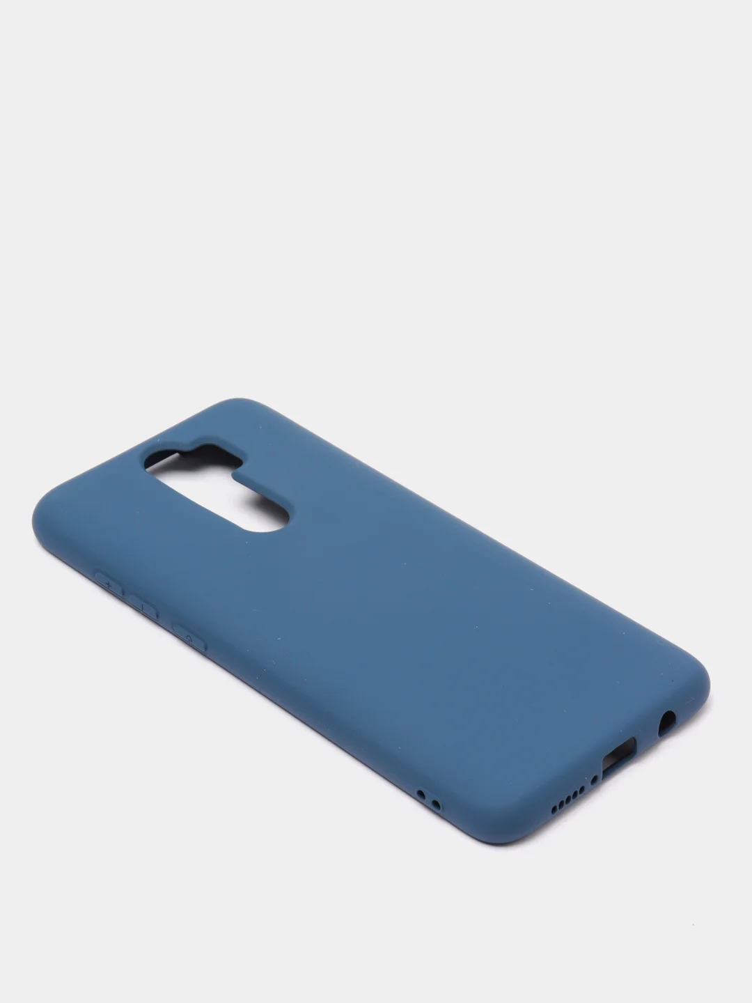 Индиго чехол Xiaomi Redmi Note 8 Pro, Сяоми Редми Нот 8 Про, силиконовый с закрытым низом