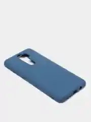 Индиго чехол Xiaomi Redmi Note 8 Pro, Сяоми Редми Нот 8 Про, силиконовый с закрытым низом